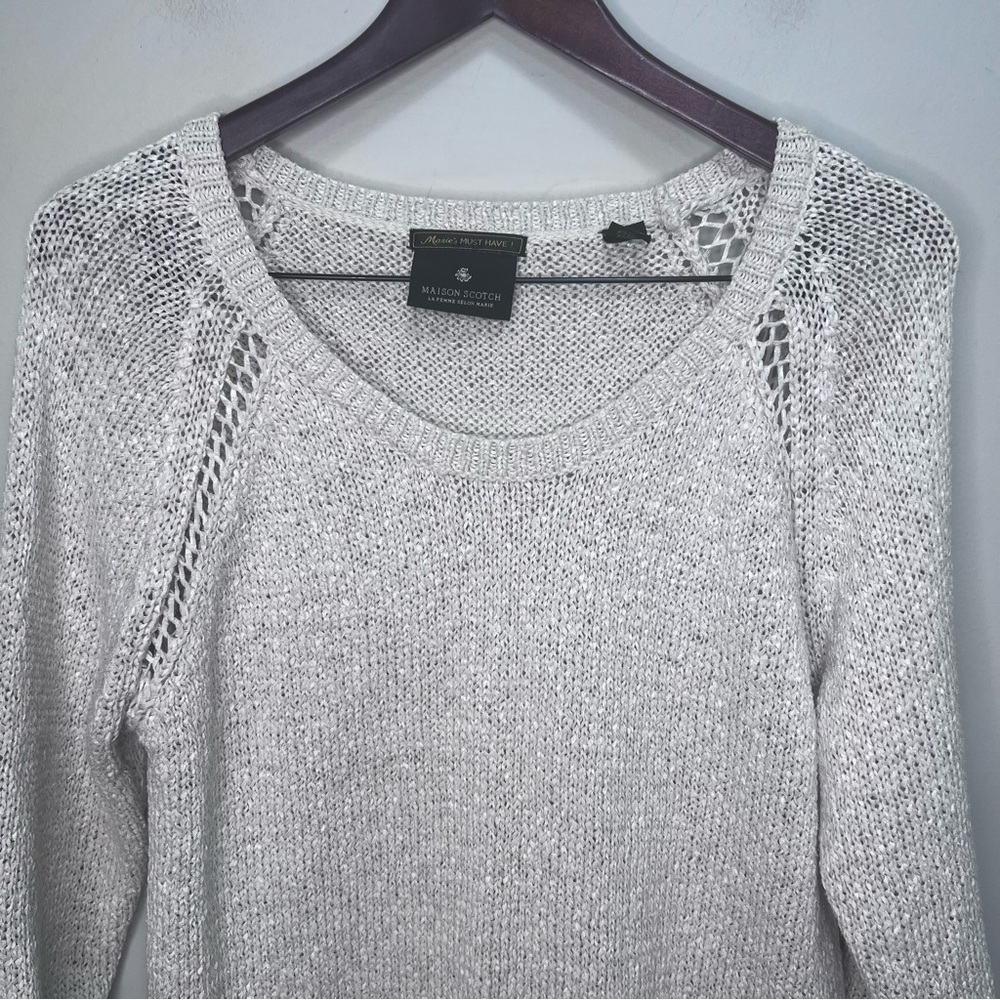 Madison Scotch Tan Knit Crew neck Sweater Size 2= US 8 - Picture 2 of 13